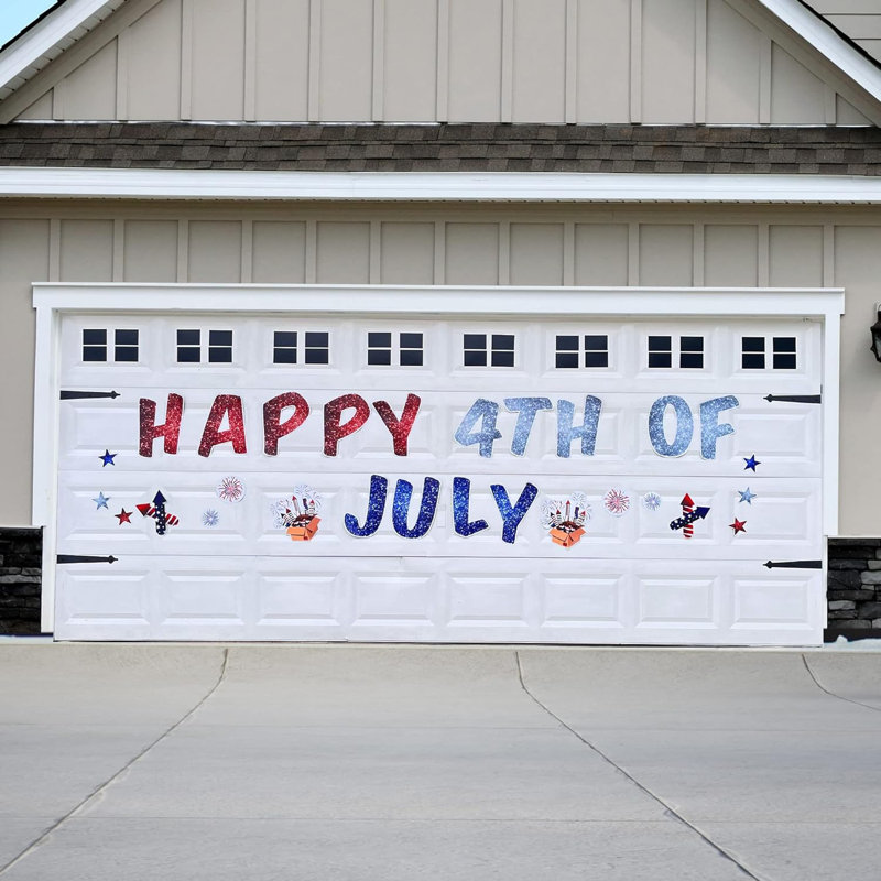 28 Piece Indepence Day Garage Door Mural Set