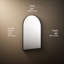 Essentiel 24 po X 36 po Miroir arqué-90729765-90729763