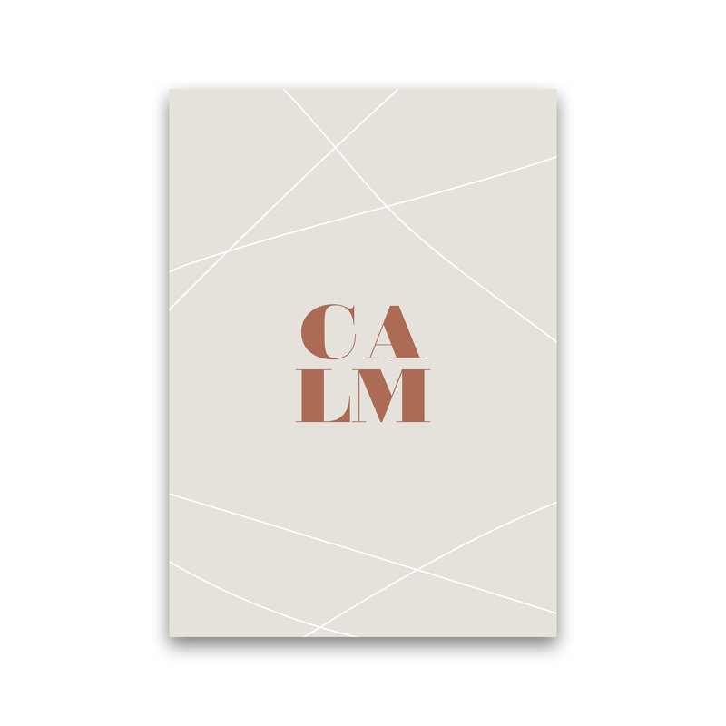 Calm - Print on Canvas, No Frame, 42cm H x 30cm W x 1cm D