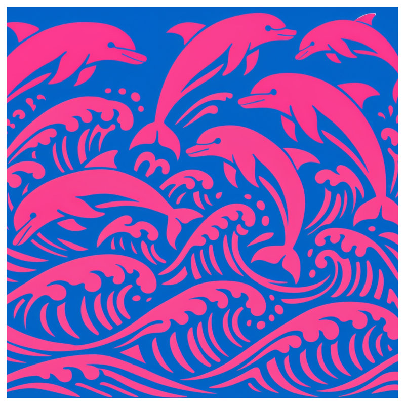 Dauphins Vagues Couvertures, 50in W x 60in H