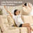 Benevides Corduroy Section Sofa Combination, 5 Seats, With Ottoman, Can Be Combined At Will-794296539