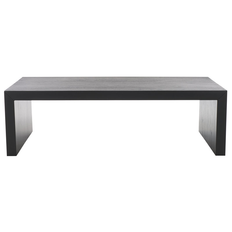Tawney Rectangle Wood Coffee Table, Black