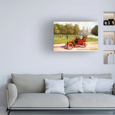 Art sur toile, artiste inconnu, voiture française de Dion-Bouton, C. 1904