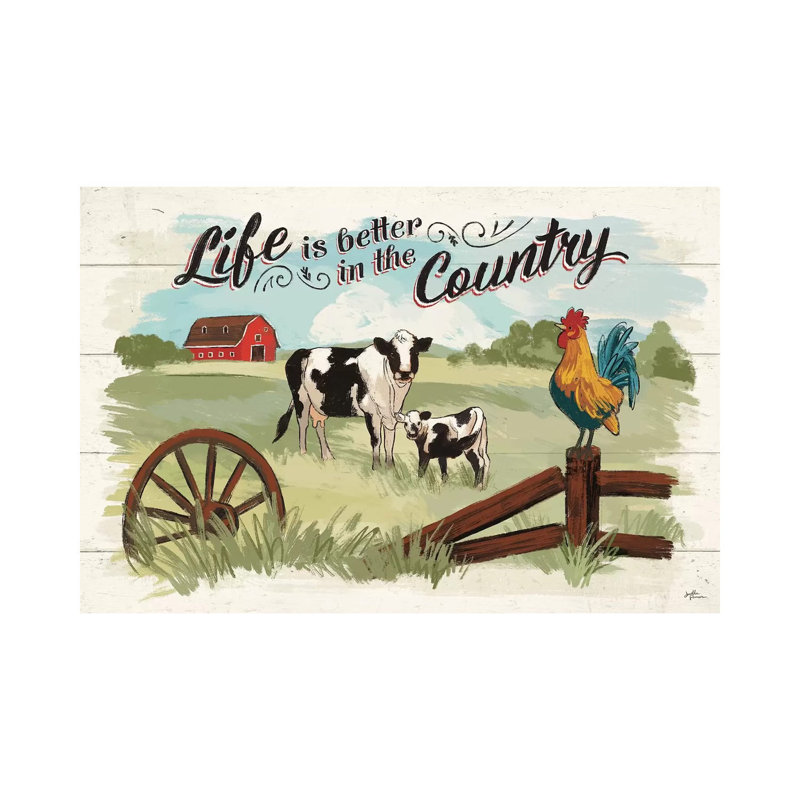 Farm Life I by Janelle Penner - Wrapped Canvas Print, 20.32 cm H x 30.48 cm W
