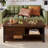 Trapeze Coffee Table, Iron Legs – Walnut-1452803419