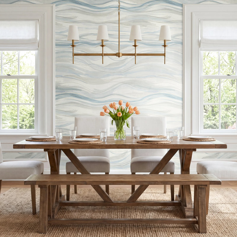 Almira Abstract Wall Mural, Blue