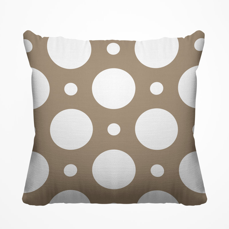 Housse et insert de coussin extérieur carré Fisk, H 17 po x l 17 po, Latte