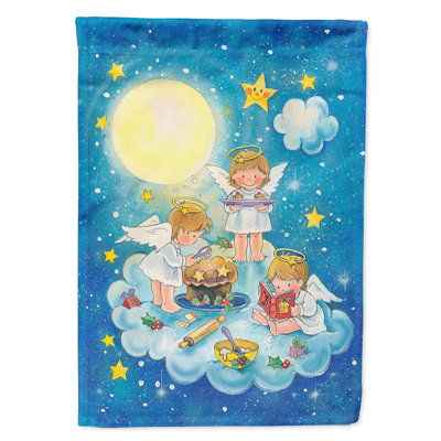 Drapeau de jardin à 2 côtés anges cuisson