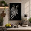 Zebra Profile Minimalist - Print-136705598-136705597
