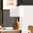 Anson 22'' Farmhouse Coastal Rattan Metal Table Lamp Set with Drum Shade