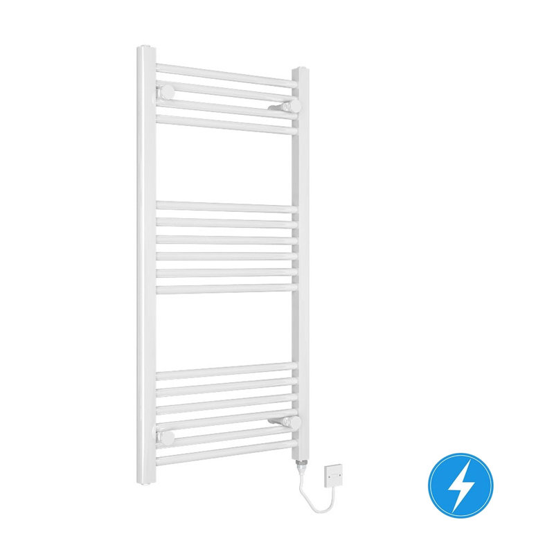 Ailisha Straight Towel Rail Heated Towel Rails, White