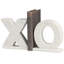 Marble Sleek 8lb X and O Bookend Set-1455115185