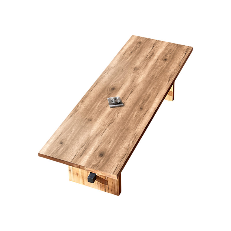 Solid Wood Rectangular Breakroom Tables, 29.53" H x 63" L x 27.56" W