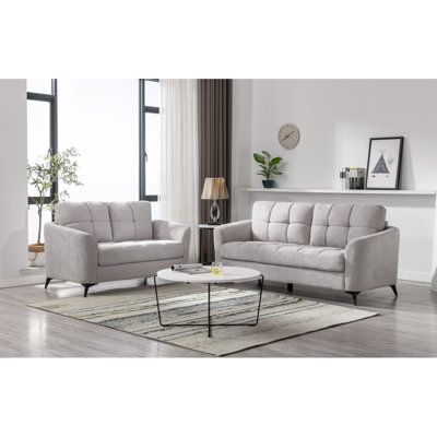 Ensemble de salon canapé moderne en tissu tissé