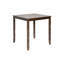 Table de salle à manger à hauteur de comptoir pour 4, 5 tables en noyer avec chaises carrées et rembourrées-245862144