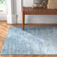 Hannon Geometric Hand-Loomed Blue Area Rug