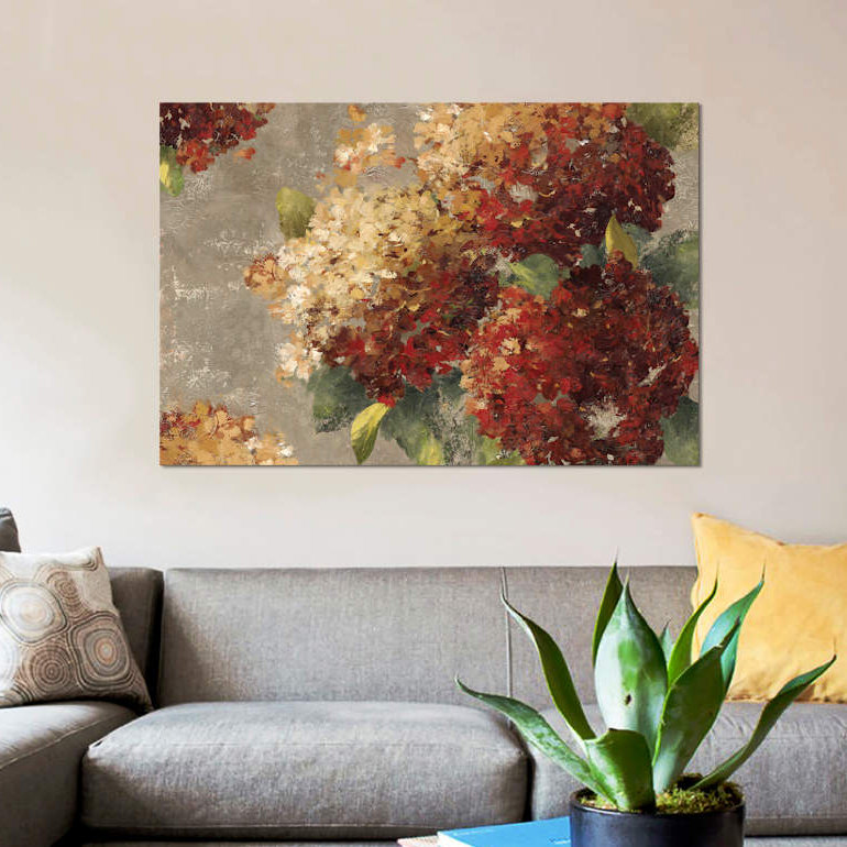 «Vintage Hydrangea» par Pl Studio - impression, H 26 po x l 40 po x P 1,5 po