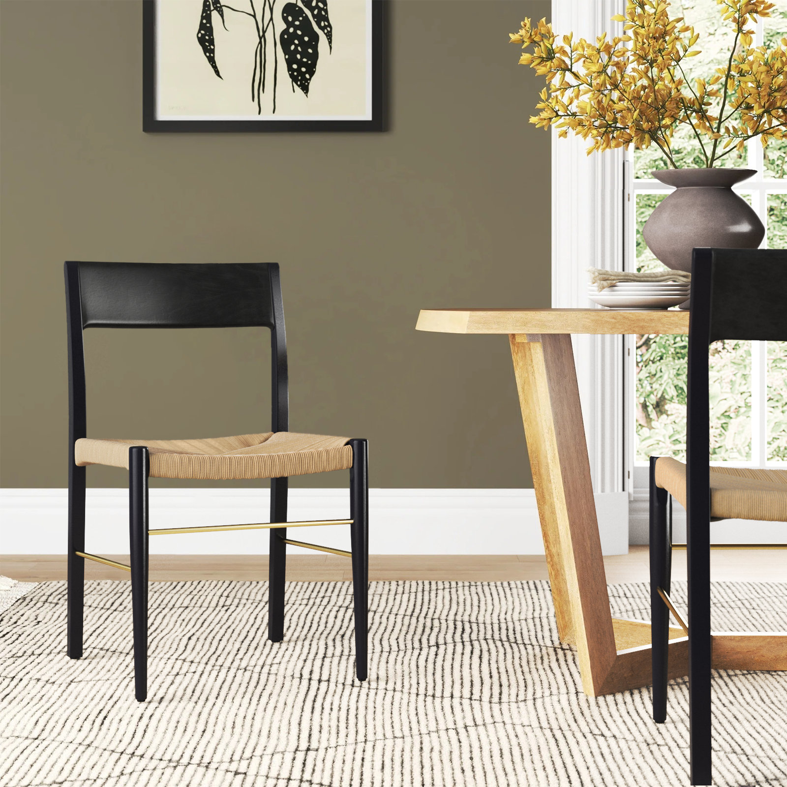 Upland Dining Chair, Black