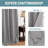 Room Darkening Curtains for Bedroom 42"/52" Wide Curtains Thermal Insulated 100”/120“/180” Wide Long Room Darkening  Curtains for Living Room Outdoor Privacy Energy Saving Curtains for Patio Door Grommet 1 Panel-935641489-935641507