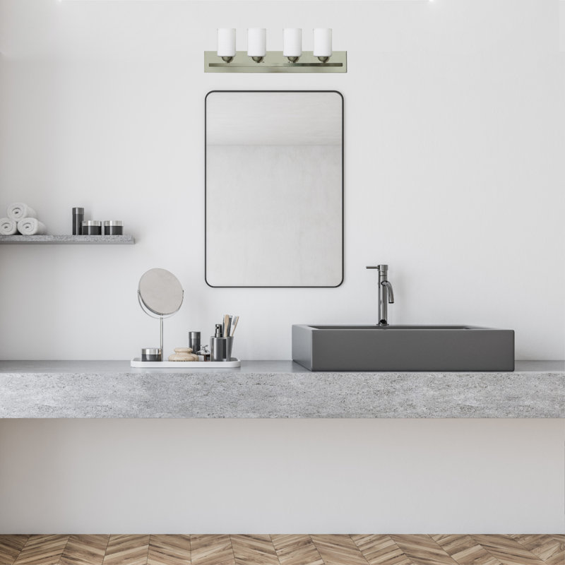Éclairage pour meuble-lavabo à intensité variable Aimilia, Acier, 4