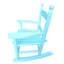 Chaise berçante - Bois franc massif, pour une utilisation intérieure / extérieure, capacité de poids de 110 lb, matériau facile à assembler en bois franc, et dossier extérieur, dossier, limite de poids, avec instructions complètes-1473010900