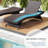 Premium Outdoor Patio Wicker Chaise Lounge Chair-123754511