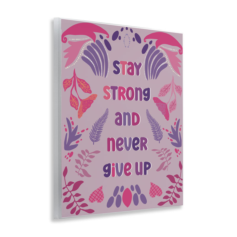«Never donner sur mauve», plaque murale par Julia Fox