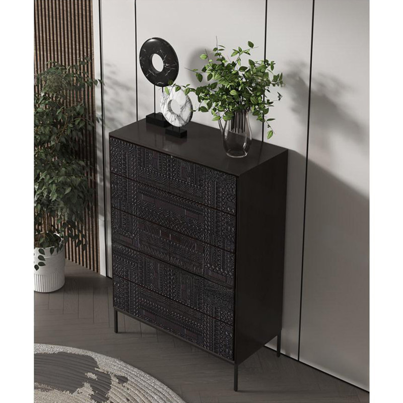 Commode d'appoint nordique de style rétro