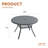 4-Person Aluminum Round Patio Dining Table-114986184-107190700