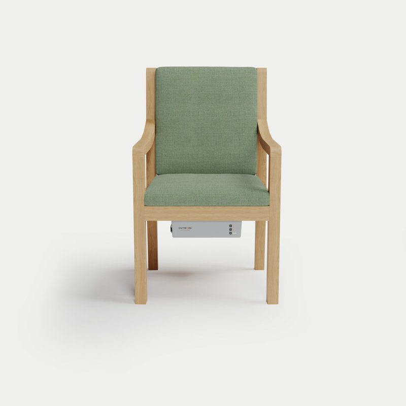 Fauteuil de salle à manger chauffant Solerno - Aloès, Aloès
