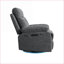 Fauteuils inclinables, fauteuil pivotant électrique avec Bluetooth, lumières DEL, USB / type C et amp; Rangement | Lin gris foncé