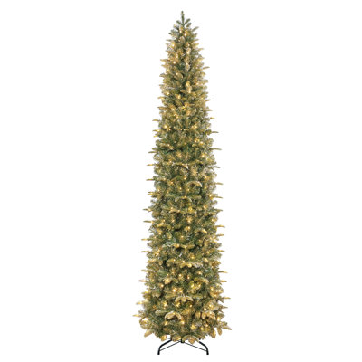 Pencil Pre-Lit Spruce Tree