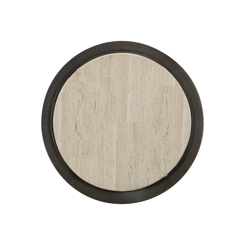 Barclay Stone End Table, 24.13'' H x 18'' W x 18'' D