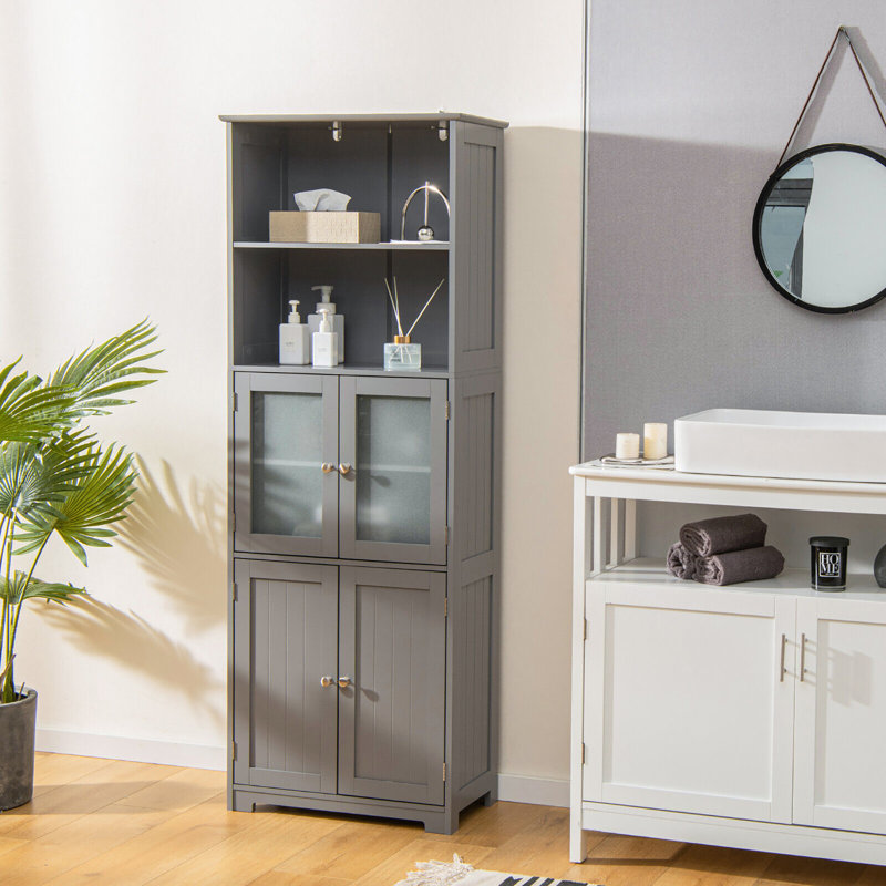 Garceno Linen Cabinet, Gray