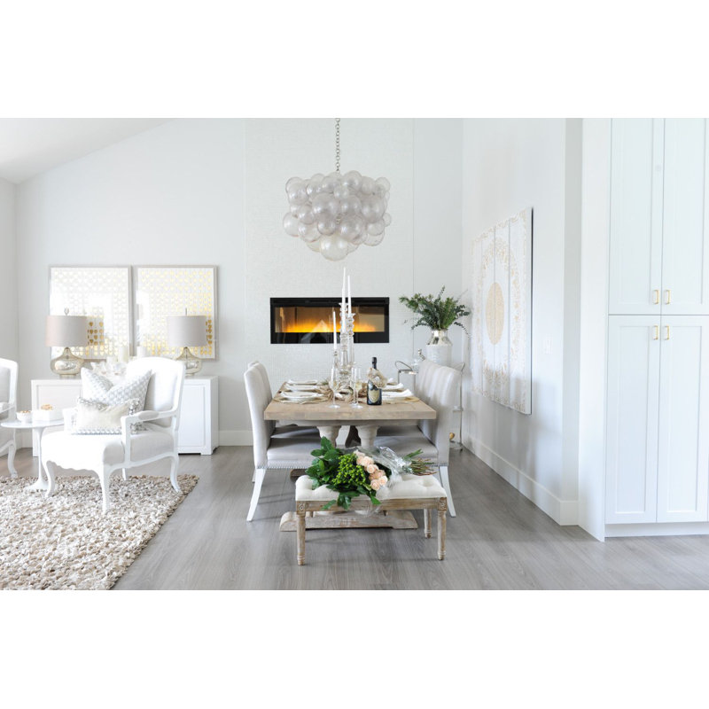 Muriel 5-Light LED Geometric Chandelier, Silver