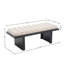 Banc rembourré en bois massif, banc rembourré colonne 45,75 po de large-1007066666-1007066664