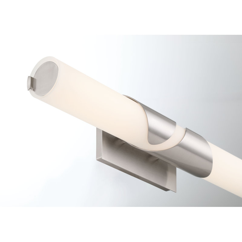Éclairage pour salle de bain à DEL 24 po Grafton, 1538 lumens, Nickel brossé
