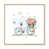 Cadre flottant beige