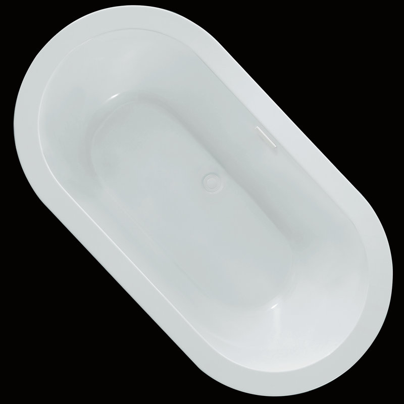 Virgo 63'' x 33.44'' Soaking Acrylic Bathtub
