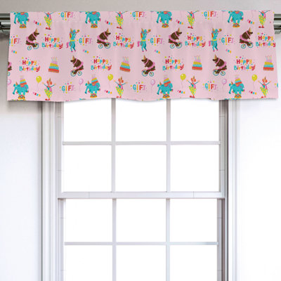 Sateen Ruffled Window Valance