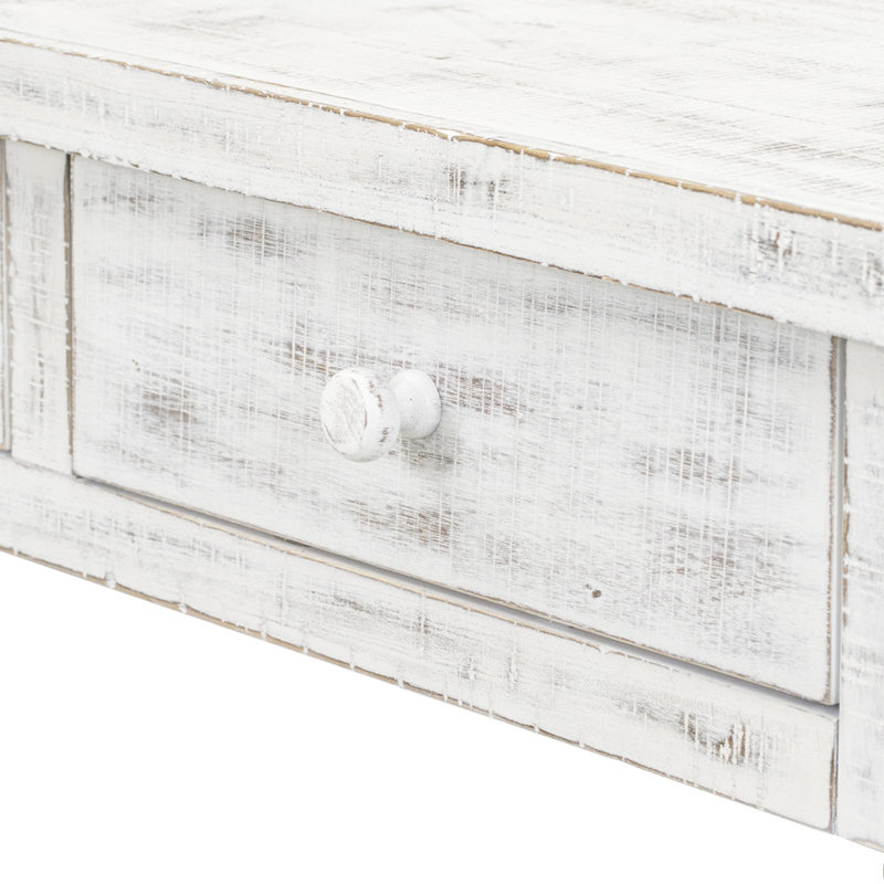 Barthelemy 63.01'' Console Table, Antique White