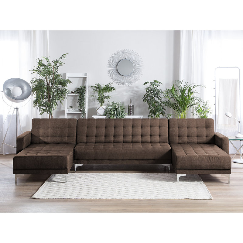 Finnegan 5 Seater Sofa Bed, Brown