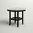 Ebeling Round Faux Marble Top with Solid Wood Base Dining Table