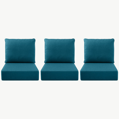 Zopitonia Outdoor Deep Seating Cushions For Swivel Gliders And Armchairs (Set Of 3)