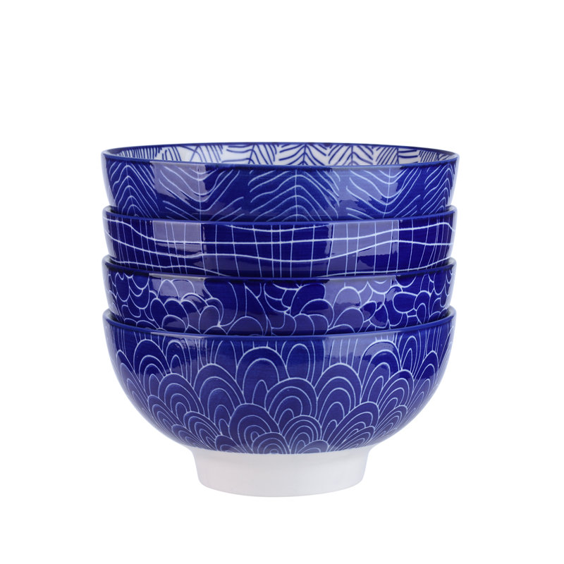 Ensemble de 4 bols à riz japonais Takaki