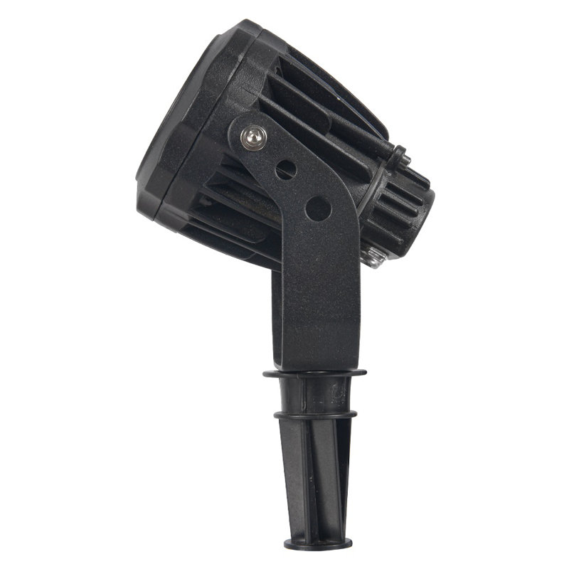 Black Aluminum 12W LED Outdoor Spotlight with Narrow Beam