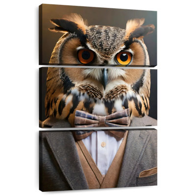 Portrait d'un hibou Brampt