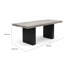 Banc de salle à manger Mali, siège rembourré, tissu gris tourterelle, brun foncé 40 po