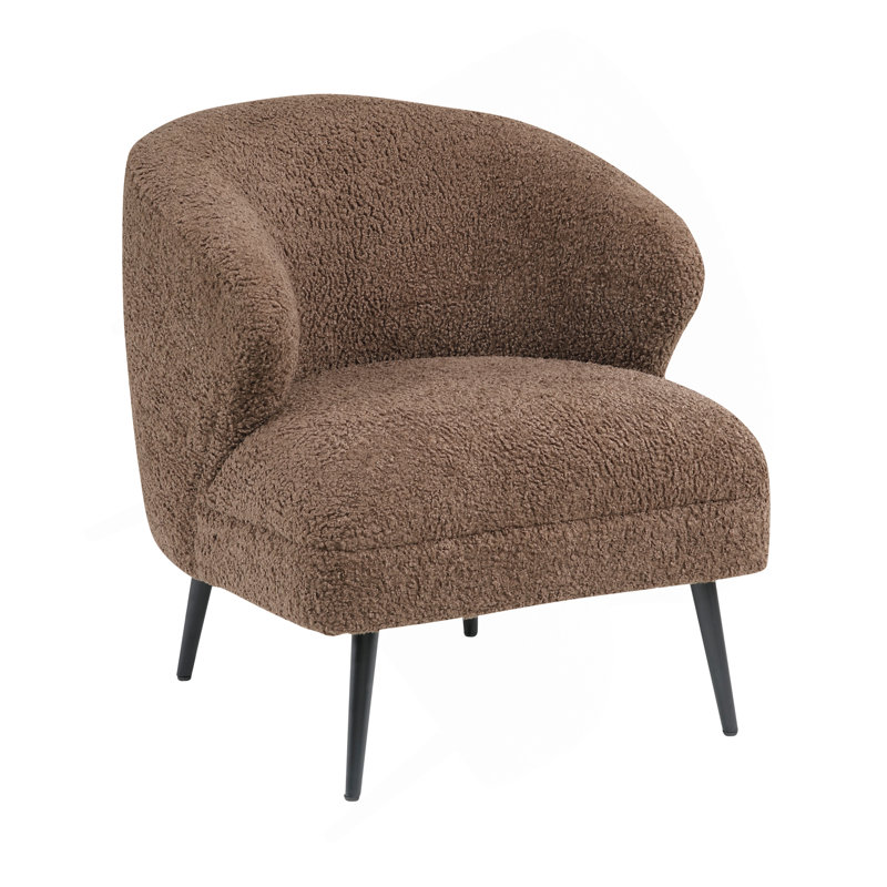 Fauteuil d'appoint 1pc Luxury Luxury Furniture, Brun
