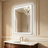 UL Certified Front & Back LED Bathroom Vanity Mirror – Anti-Fog, Tempered Glass, Black Aluminum Frame-190530018